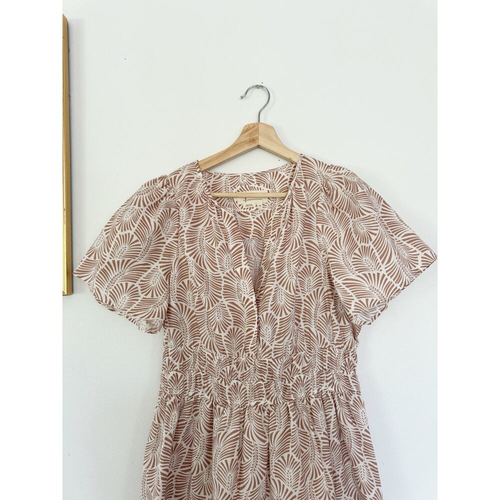 ANTHROPOLOGIE The Somerset Maxi Dress in Sands Motif Size Medium Petite - Picture 8 of 8
